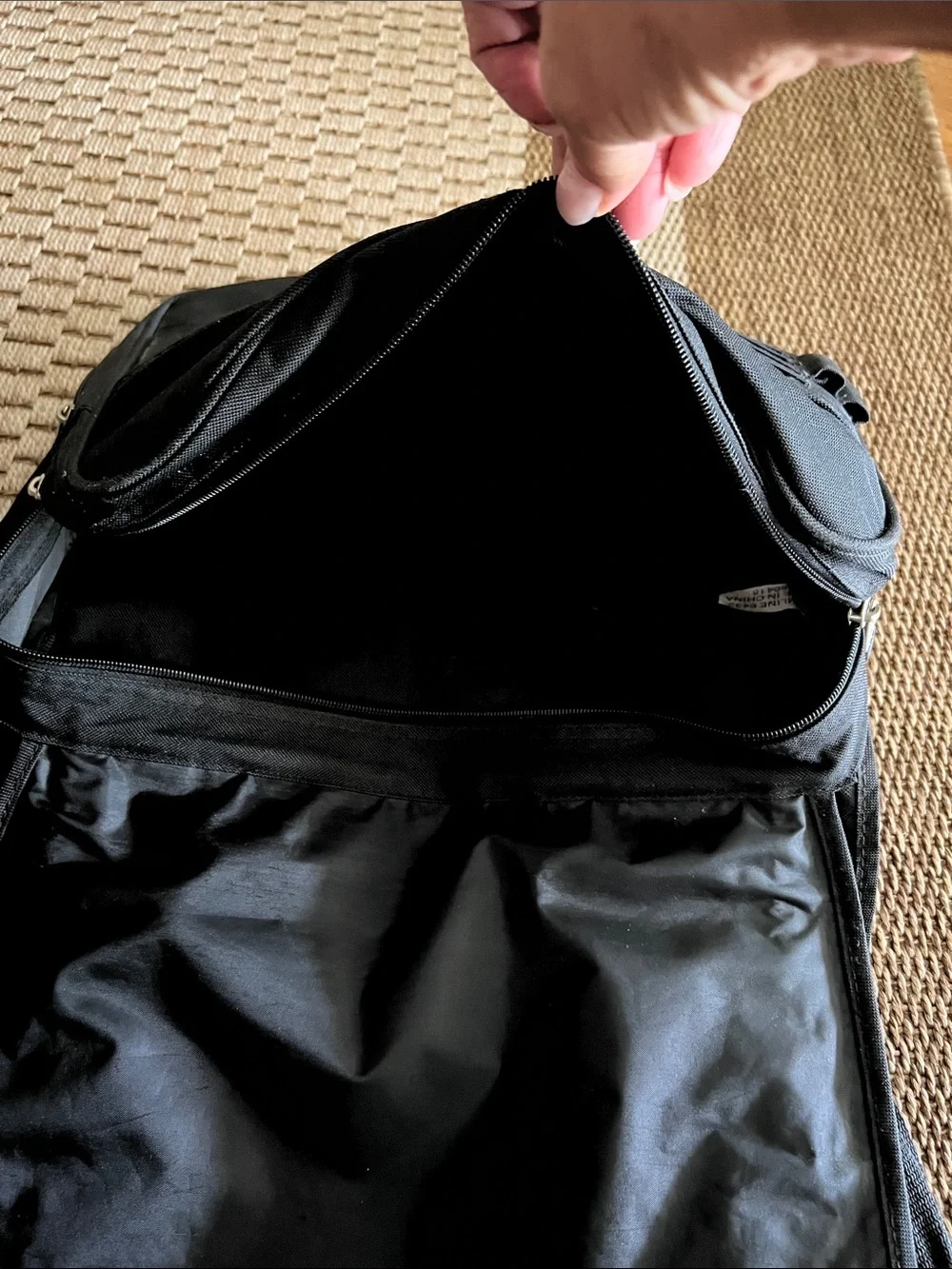 Saint Louis University Black Canvas Crossbody Messenger Bag